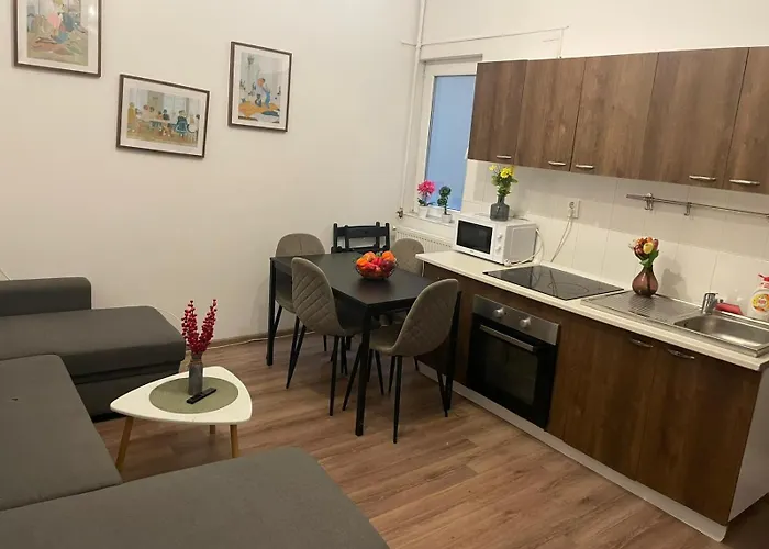 아파트 Big For Up To 8 People In Center 부쿠레슈티